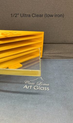 1/2" Thick Ultra Clear Glass Shelf - Tempered and polished
