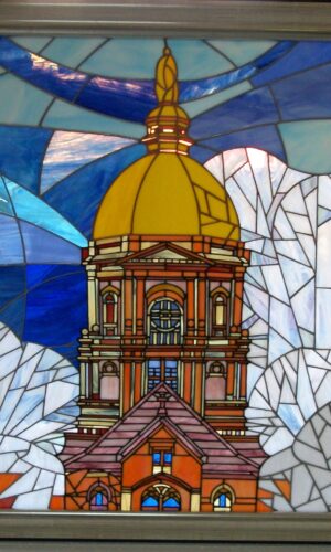 Notre Dame Stained Glass Window