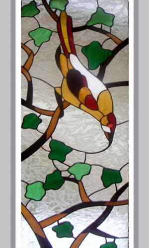 Bird on a Branch Stained Glass