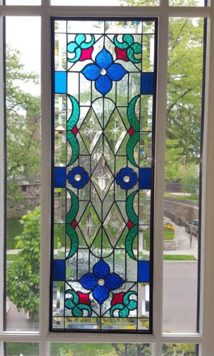 Art Stained Glass Window with Bevels