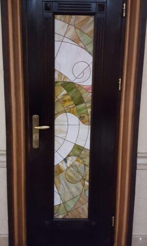 Custom Stained Glass Door Insert
