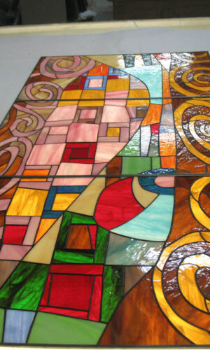 Abstract Art Colorful Stained Glass