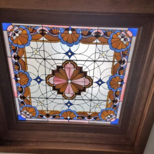 Stained Glass Ceiling at Hotel